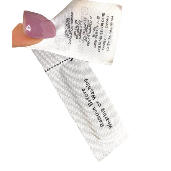 J.Crew blue 3D floral‎ crew neckline gray sweater small - Picture 6 of 8